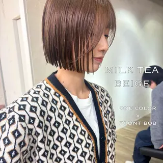 ミディアム カラー ⌇ボブ/透明感カラー 🧚ᴍᴇɢᴜᴍɪ ⌇のヘアスタイル