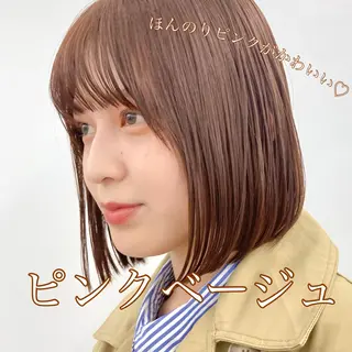 ショート カラー 暖色/艶髪/ボブ/ ショート/Ayaのヘアスタイル