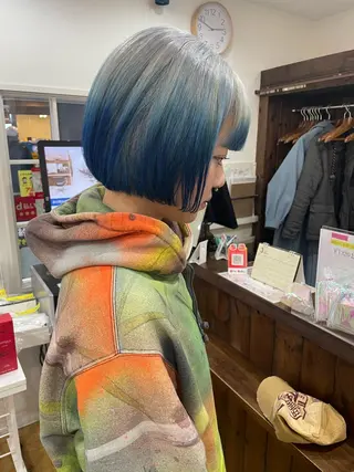 ショート カラー 美容学生必見❣️お得 クーポン有り💓池辺のヘアスタイル