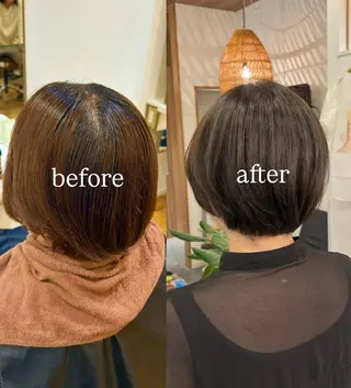 ショート カラー 根本 琴子のヘアスタイル