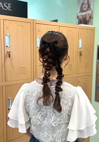 ヘアアレンジ 🎀透明感カラー🎀 ヘアメ／mikotoのヘアスタイル