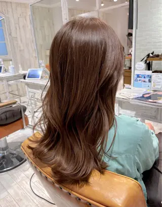 ロング カラー 【韓国ヘア×透明感 カラー】笹谷 莉未のヘアスタイル