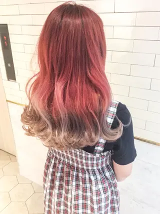 ロング カラー レイヤーカット× 髪質改善たもりのヘアスタイル