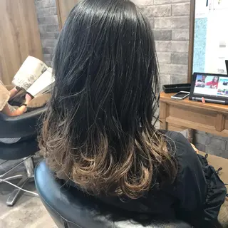 ミディアム 所渉/韓国レイヤー /ウルフカットのヘアスタイル