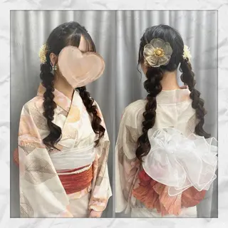 ロング ヘアアレンジ ヘアセット/着付け 𓇼 松本 夏美𓇼のヘアスタイル