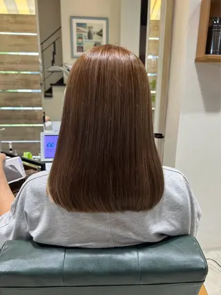 ミディアム カラー 宮川 結妃のヘアスタイル