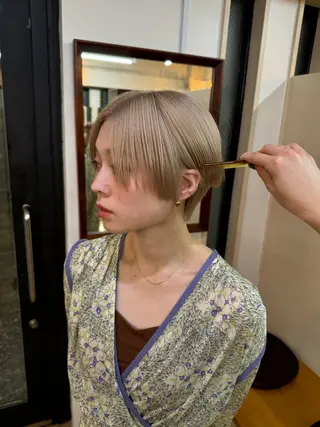 ショート ブリーチカラーモデル 募集中/ リョウスケのヘアスタイル