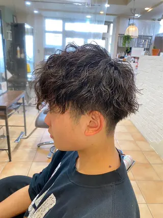 パーマ メンズ 石原 姫菜のヘアスタイル