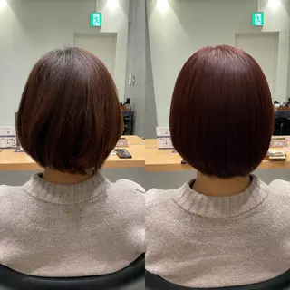 セミロング カラー 髪質改善ヘアケア 艶髪特化/上田のヘアスタイル