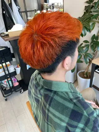 ショート カラー メンズ ヘアードレッシングゼル一之江店所属・渡邊 翔斗のヘアスタイル