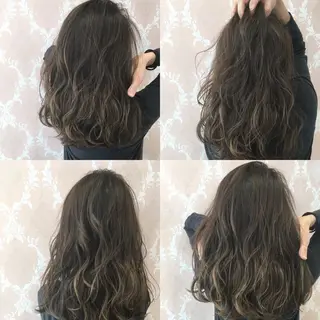 セミロング カラー graxi'    グラシー所属・ブリーチ/ハイトーン SERINAのヘアスタイル