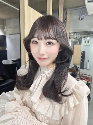 ロング カラー 韓国レイヤー/ 顔周り💕田中将吾のヘアスタイル