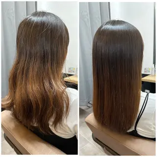 セミロング TELAHAIR成田 マネージャー吉野美羽のヘアスタイル