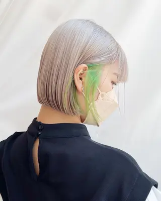 ミディアム カラー レイヤー専門家 ダブルカラー修のヘアスタイル