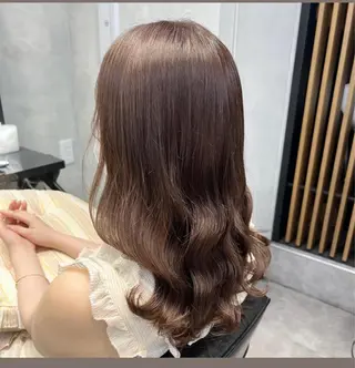 セミロング 濱川響太レディース カットモデルのヘアスタイル