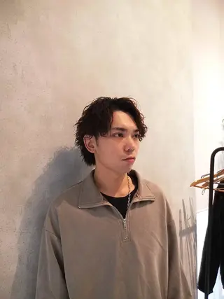 ミディアム パーマ メンズ パーマが得意な【最高 悠斗】のヘアスタイル