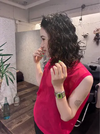 ミディアム パーマ 【takk】 ナカヤママサヨシのヘアスタイル