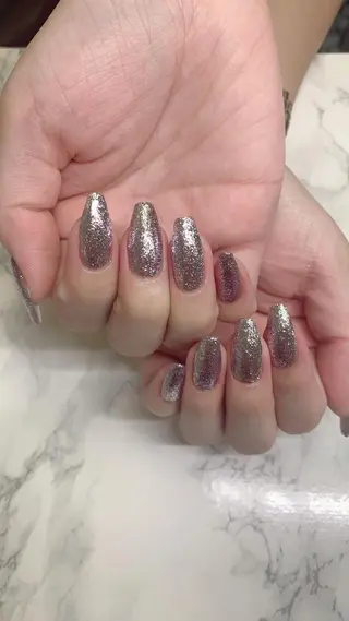 ネイル はな💎ネイル ワンホン、長さ出しのネイルデザイン