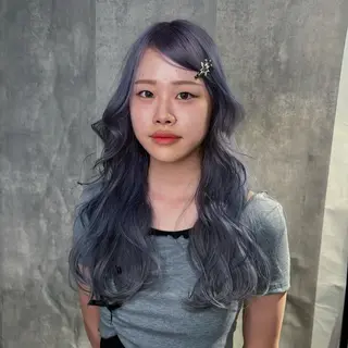 ミディアム カラー 💫miyu💫デザ インカラー/アレンジのヘアスタイル