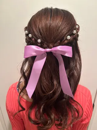 セミロング ヘアアレンジ T Ayaのヘアスタイル