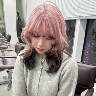 ロング カラー 透明感/ワンカラー ダブルカラー/川上のヘアスタイル