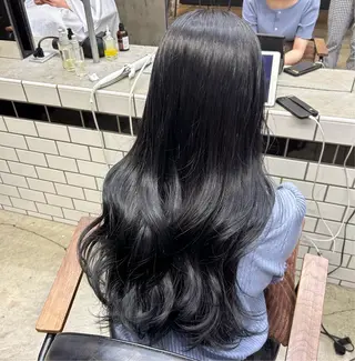 ロング 💙ハイトーン／韓国 style あかねのヘアスタイル