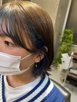 ショート カラー hair  bh.maara所属・bh.maara デザイン／ハイトーンのヘアスタイル