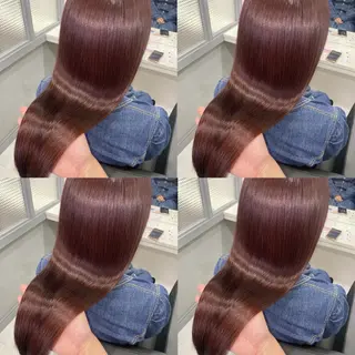 ロング カラー 髪質改善×矯正🫧 韓国ヘアasamiのヘアスタイル