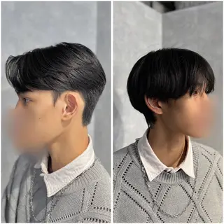 ショート パーマ メンズ 韓国メンズヘア/ ダウンパーマ/歩夢のヘアスタイル