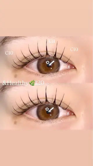 マツエク・マツパ 🩰yuri🩰 似合わせ/束感のマツエク・マツパデザイン