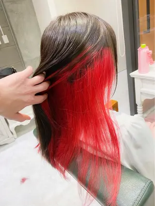 ロング カラー 𝐑𝐈𝐍𝐊𝐀 🐣🩷のヘアスタイル