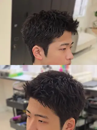 メンズ ショート Lapis 名古屋駅前店所属・LEN名古屋/パーマ 海外ヘア/メンズ特化のヘアスタイル