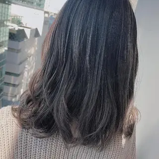 カラー 顔まわりの神様✨ 透明感カラー藤嶋秀幸のヘアスタイル