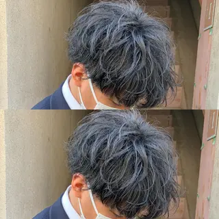 ショート パーマ ヘアアレンジ メンズ メンズパーマの達人 🌟川内絵人のヘアスタイル