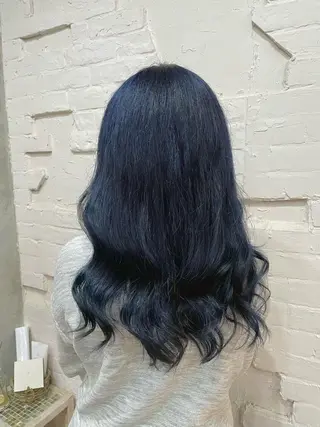 セミロング カラー 【ピンク/韓国ヘア/ ヘアセット】亜海のヘアスタイル