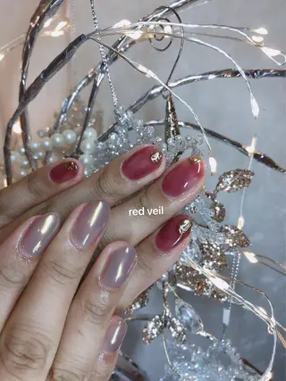 ミディアム ネイル 長さ出し専門 nynaのネイルデザイン