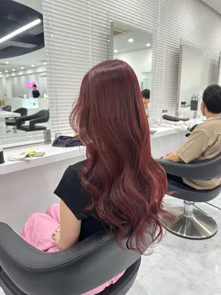 ロング カラー 韓国アイドル🤍ブリ ーチカラー🤍わかなのヘアスタイル