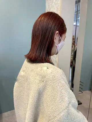 ミディアム カラー 暗髪艶カラー/ 髪質改善TR/maiのヘアスタイル
