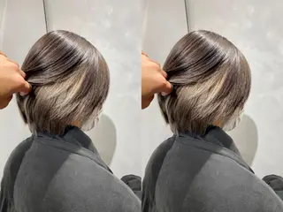 ショート カラー 髪質改善/縮毛矯正 レイヤー/松川匠のヘアスタイル