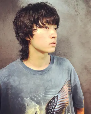 ヘアアレンジ メンズ ainico+所属・メンズ特化✂️栗原 侑也のヘアスタイル