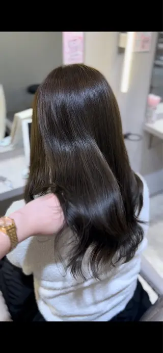 ロング カラー 🌙Runa つや髪 /モテ/カットのヘアスタイル