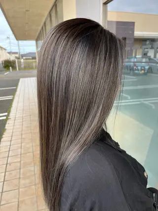 ロング カラー ショート・ボブ・髪 質改善🧡関　玲子のヘアスタイル