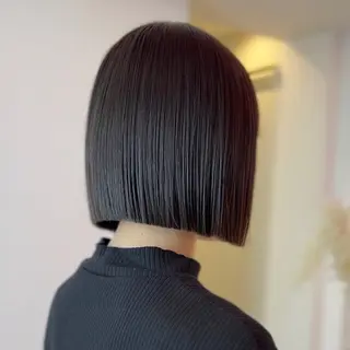 ショート 莉乃/縮毛矯正/髪質 改善/艶カラーのヘアスタイル