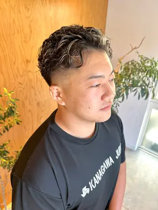 ショート パーマ メンズ メンズパーマ達人/ フェード/イツキのヘアスタイル