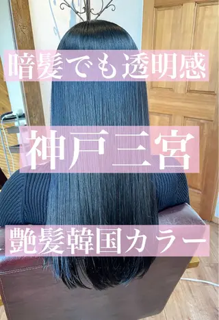 ロング little×PORTO三宮所属・🧡/艶髪/桑原 拓也/ショート/🧡のヘアスタイル