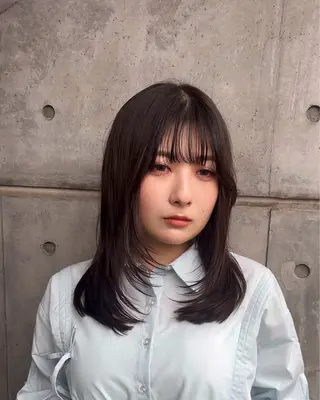 ミディアム 💎レイヤー×顔周り カット💎杉原のヘアスタイル