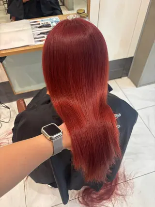 セミロング ️🩵RINKA/ ハイトーンカラー🩵のヘアスタイル