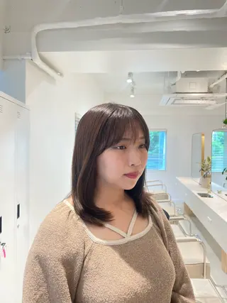ミディアム BRIGHT所属・🤍恵比寿/透明感/ 小顔カット🤍アズサのヘアスタイル