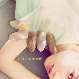 ネイル arm in arm ︎✿Yamamotoのマツエク・マツパデザイン