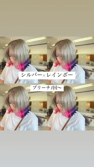 セルバ所属・HIRORO ブリーチ/ハイトーンのヘアスタイル